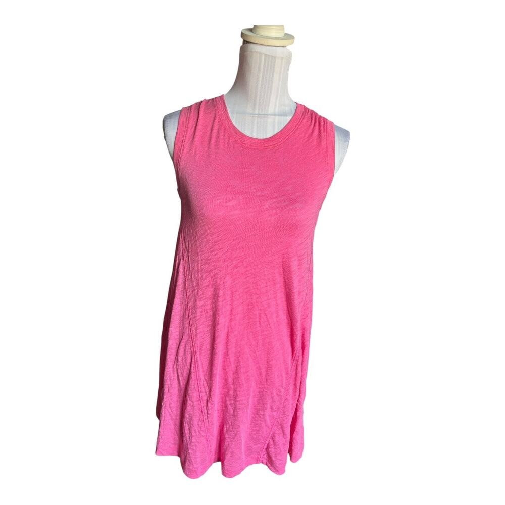 ATM Anthony Thomas Melillo Pink Lotus Swing Dress Sleeveless Size XS